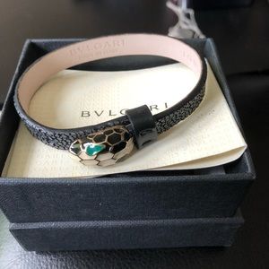 bvlgari serpenti leather bracelet